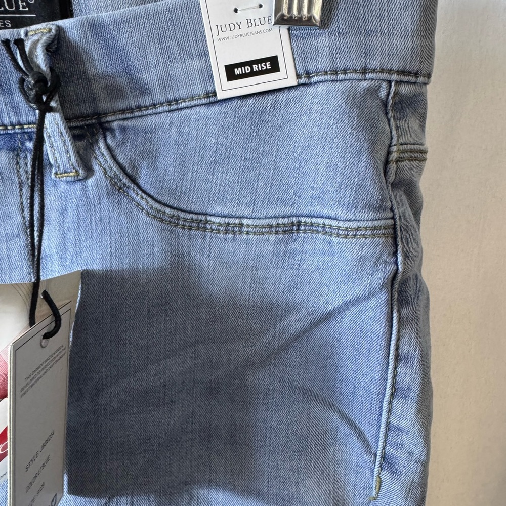 Judy Blue Mid Rise 9.5” Pull On Skinny Jeggings Light Wash Inseam 28” size 9/29 - Picture 9 of 16